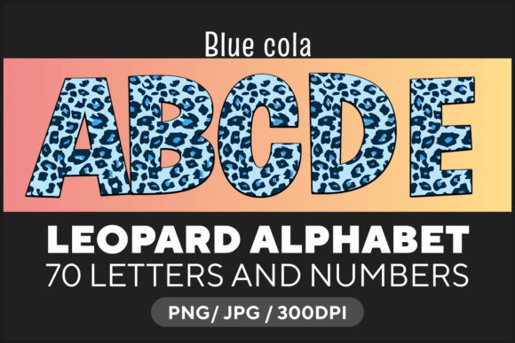 Blue Cola Leopard Alphabet: Unleashing Wild Creativity in Your Designs
