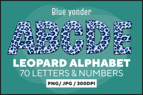 Blue Yonder Leopard Сlipart: A Typeface for Bold Design