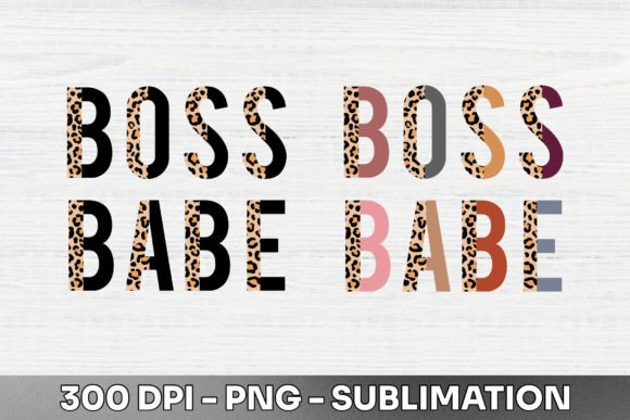 Boss Babe Half Leopard Sublimation PNG: Unleash Your Brand's Wild Side