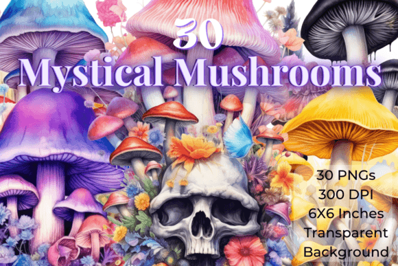 Enchanting Designs with Magic Mystic Mushroom Sublimation Bundle