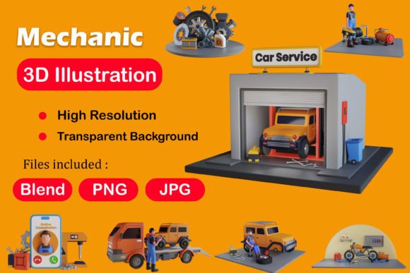 Explore the 3D Mechanic Pack for Modern Design Projects