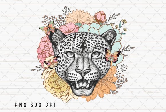 Leopard Flowers Butterfly Floral: Your Next Bold Design Asset