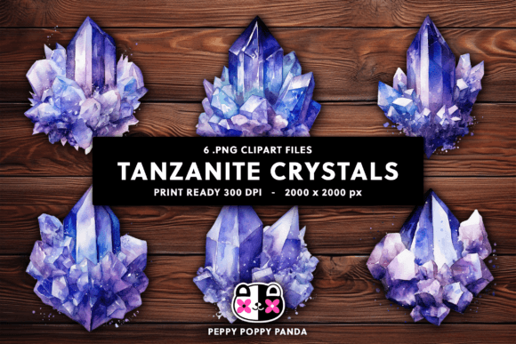 Tanzanite Crystals Clipart: A Visual Guide for Creators