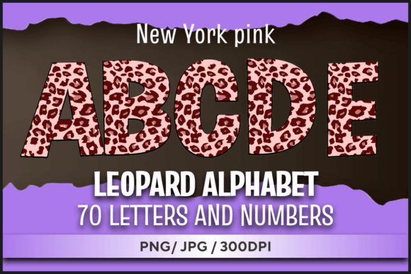 Unleashing Wild Style: New York Pink Leopard Letters for Your Projects