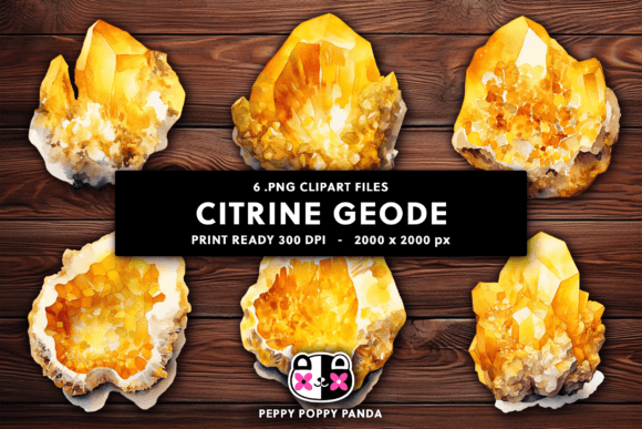 Unlocking Creative Potential with Citrine Geode Clipart