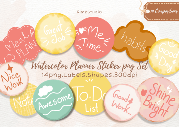 Watercolor Planner Sticker Png Set: A Creative Toolkit for Visual Storytelling